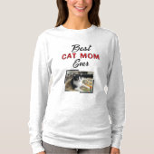 ベストキャットマム 写真 黒 赤 Tシャツ (正面)