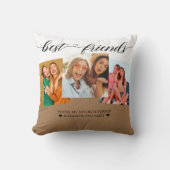 ベストギフトBFFフォトコラージュフレンズ最高のトレンディー クッション (正面)