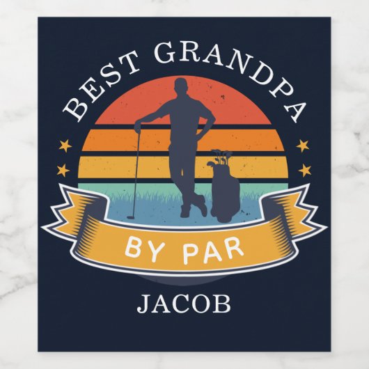 ベストグランドパバイパーファーザーズデイゴルフレトロカスタム ワインラベル (シングルラベル)