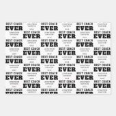 ベストコーチエバーナグイヤーホワイトブラック ラッピングペーパーシート (正面2)