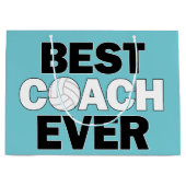 ベストコーチエバーバレーボールコーチ抱き枕 ラージペーパーバッグ (正面)