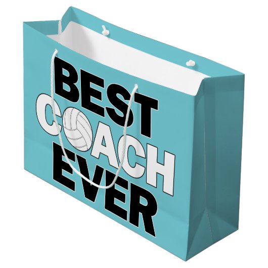 ベストコーチエバーバレーボールコーチ抱き枕 ラージペーパーバッグ (正面アングル)