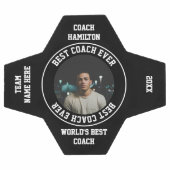 ベストコーチエバーフォトパーソナライズされた サッカーボール (フラット)