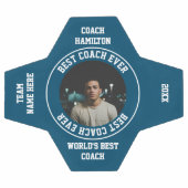 ベストコーチエバーフォトパーソナライズされた サッカーボール (フラット)