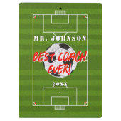 ベストコーチエバーフットボール – ソッサー クリップボード (裏面)