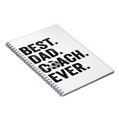 ベストコーチパパ史上父親の日サッカースポーツギフト ノートブック (右側)