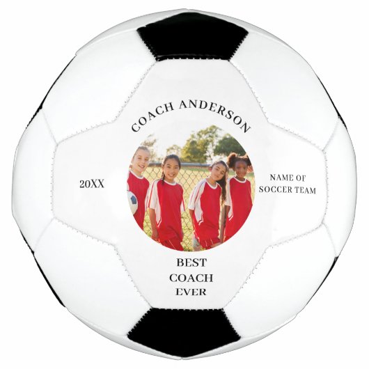 ベストコーチフォトネームサッカーボール サッカーボール (正面)