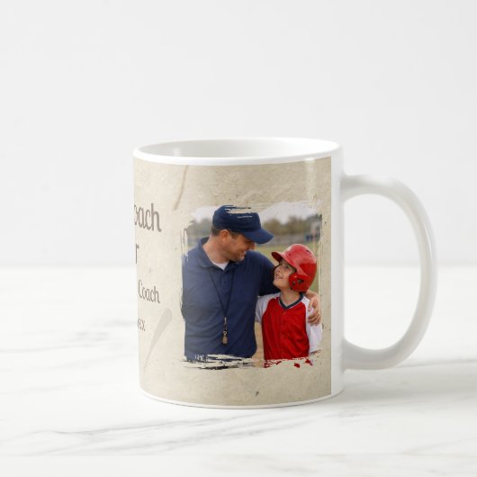 ベストコーチ 2枚の写真入り コーチへのギフト 記念品 コーヒーマグカップ (右)