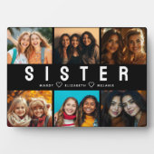 ベストシスター スクリプト コラージュ フォト＆ネーム フォトプラーク (正面)