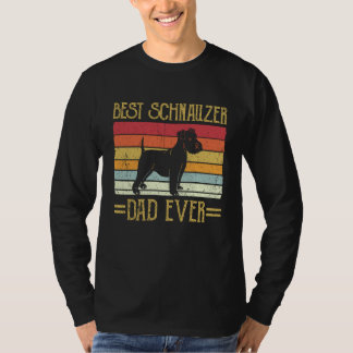 ベストシュナウザーダッドエバージャイアントシャワーヘレヒェン Tシャツ