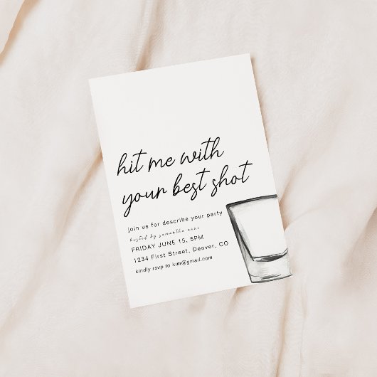 ベストショットパーティー招待状 招待状