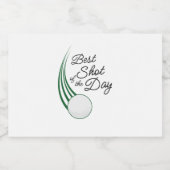 ベストショット・オブ・ザ・デイ ゴルフ ギフト リキュールボトルラベル (シングルラベル)