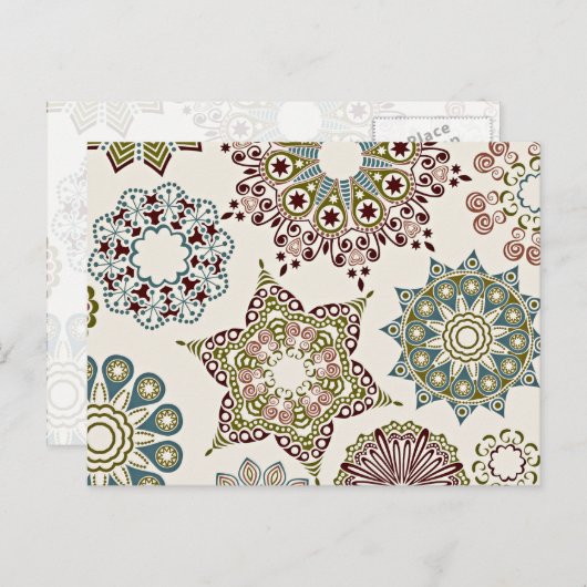 ベストセラーのクリスマスをテーマにした シーズンポストカード (正面/裏面)