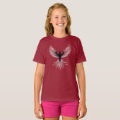 ベストセラーのシルエット 不死鳥の復活 Tシャツ (正面フル)