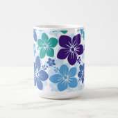 ベストセラーハワイアンハイビスカスバックグラウンドデザイン モーフィングマグカップ (中央)