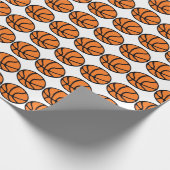 ベストセラーバスケットボール選手のチーム誕生日 ラッピングペーパー (角)