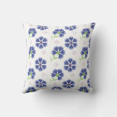 ベストセラーフローラブルーデザイン結婚for クッション (裏面)