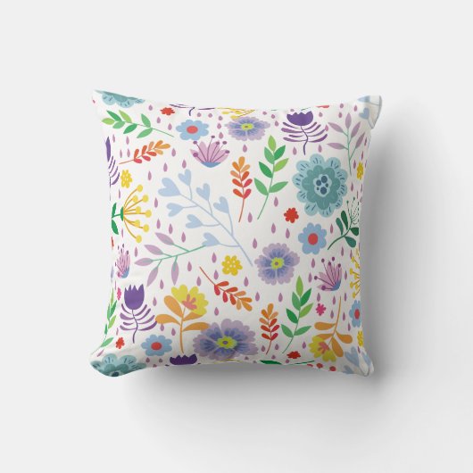 ベストセラーフローラ背景結婚デザイン クッション (正面)