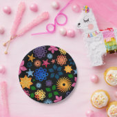 ベストセラーフローラ背景結婚デザイン ペーパープレート (パーティー)