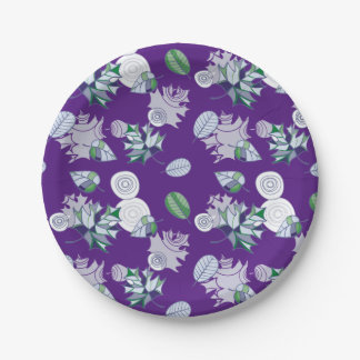 ベストセラーフローラ背景結婚デザイン ペーパープレート