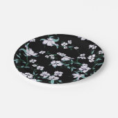 ベストセラーフローラ背景結婚デザイン ペーパープレート (アングル)