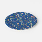 ベストセラーフローラ背景結婚デザイン ペーパープレート (アングル)