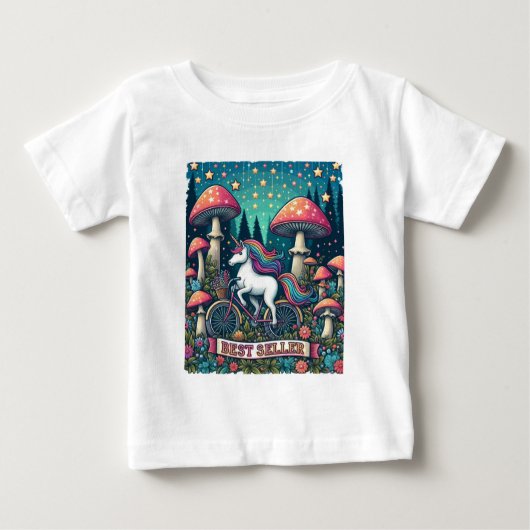 ベストセラーユニコーン ベビーTシャツ (正面)