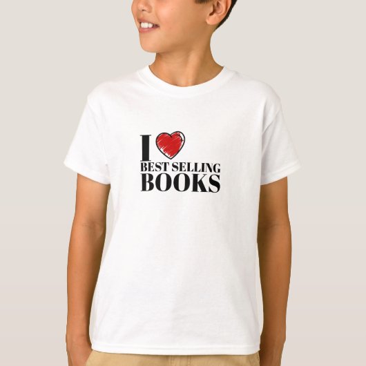 ベストセラー本が大好きな読者デザイン Tシャツ (正面)