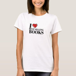 ベストセラー本が大好きな読者デザイン Tシャツ