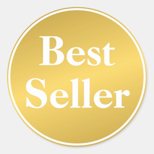 ベストセラー金ゴールドホワイト ラウンドシール (正面)