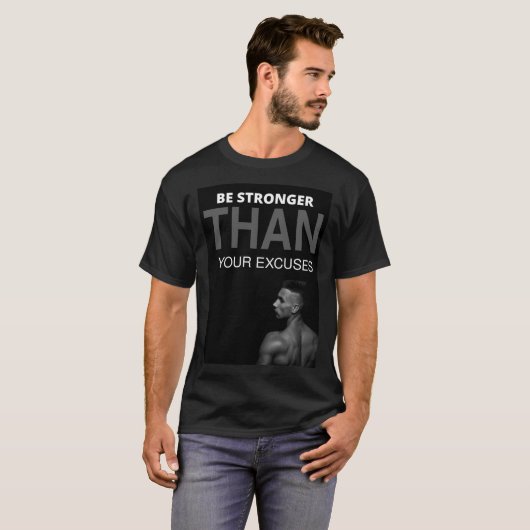 ベストセラー – あなたの言い訳より強くしなさい   Tシャツ (正面フル)