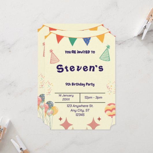 ベストセラー! オーダーメイドの招待状 招待状 (正面/裏面インサイチュ)