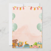 ベストセラー！ベビーシャワーの招待状 招待状 (裏面)