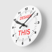 ベストセラー！壁掛け時計、8"円形アクリル🕗 ラウンド壁時計 (傾斜)