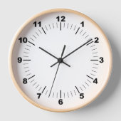 ベストセラー!壁時計、10インチ丸木枠🕗 壁時計 (正面)