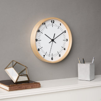 ベストセラー!壁時計、10インチ丸木枠🕗 壁時計