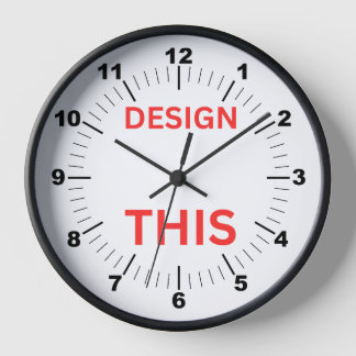 ベストセラー！時計、10インチ丸黒木枠🕗 壁時計