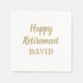 ベストセラー！退職用パーソナライズされたナプキン スタンダードカクテルナプキン (正面)