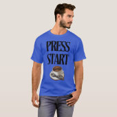 ベストセラー Press start コーヒー Tシャツ (正面フル)