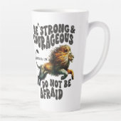 ベストセリング#1強いヨシュア1:9聖書の聖句 カフェラテマグ (右)