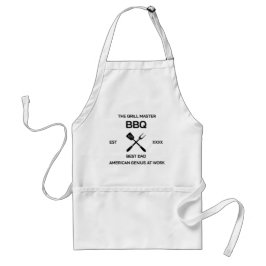 ベストダッドグリルマスター BBQ アメリカン天才 スタンダードエプロン