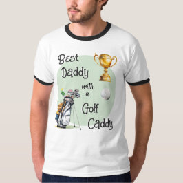 ベストダディゴルフキャディゴルファーダッド楽しい父の日 Tシャツ