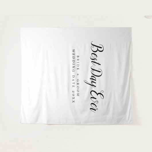 ベストデイ エバー オーダーメイド バックドロップ ウェディング タペストリー (正面(横))