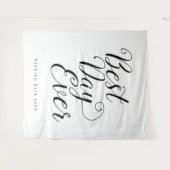 ベストデイ エバー オーダーメイド バックドロップ ウェディング タペストリー (正面(横))