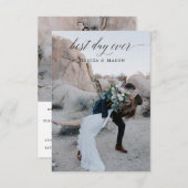 ベストデイ・エバー 極秘結婚発表 招待状 (正面/裏面)