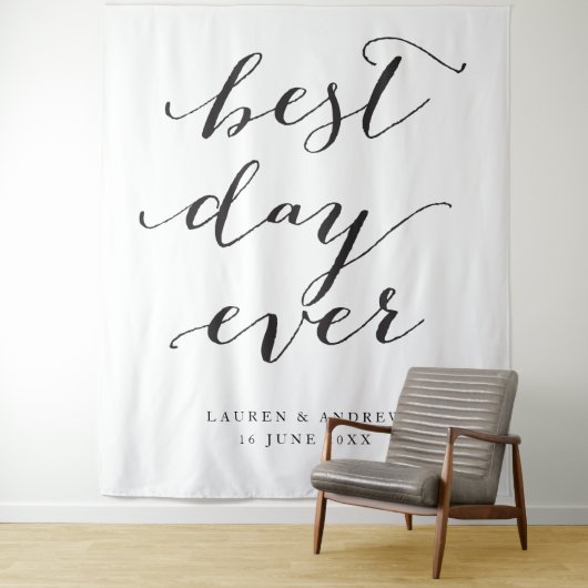 ベストデイ・エバー 結婚式セレモニーの背景 タペストリー (インサイチュ)