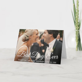 ベストデイ エバー 結婚式 フォト サンクス 折り サンキューカード