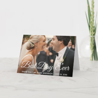 ベストデイ エバー 結婚式 フォト サンクス 折り サンキューカード