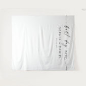 ベストデイ・エバー 結婚式 装飾用背景 タペストリー (正面(横))