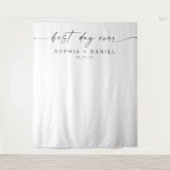 ベストデイ・エバー 結婚式 装飾用背景 タペストリー (正面)